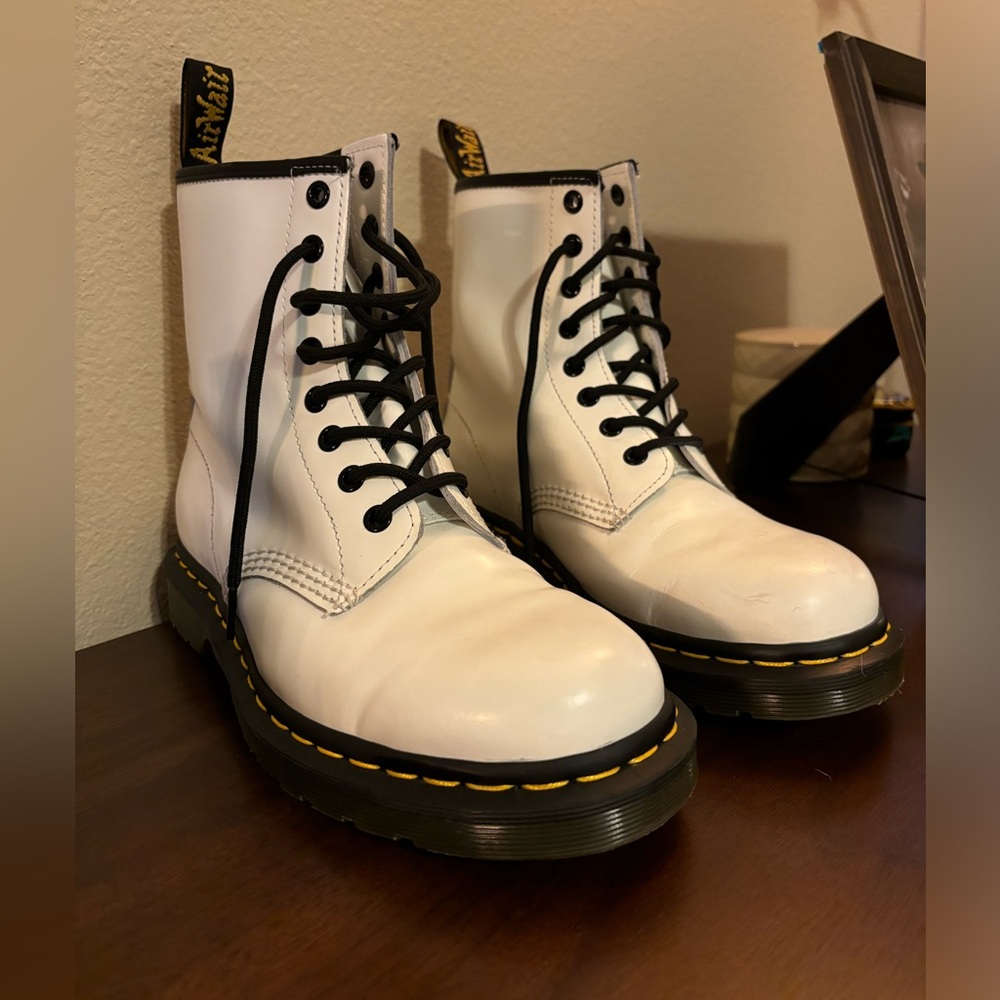 White Doc Martens Size 7